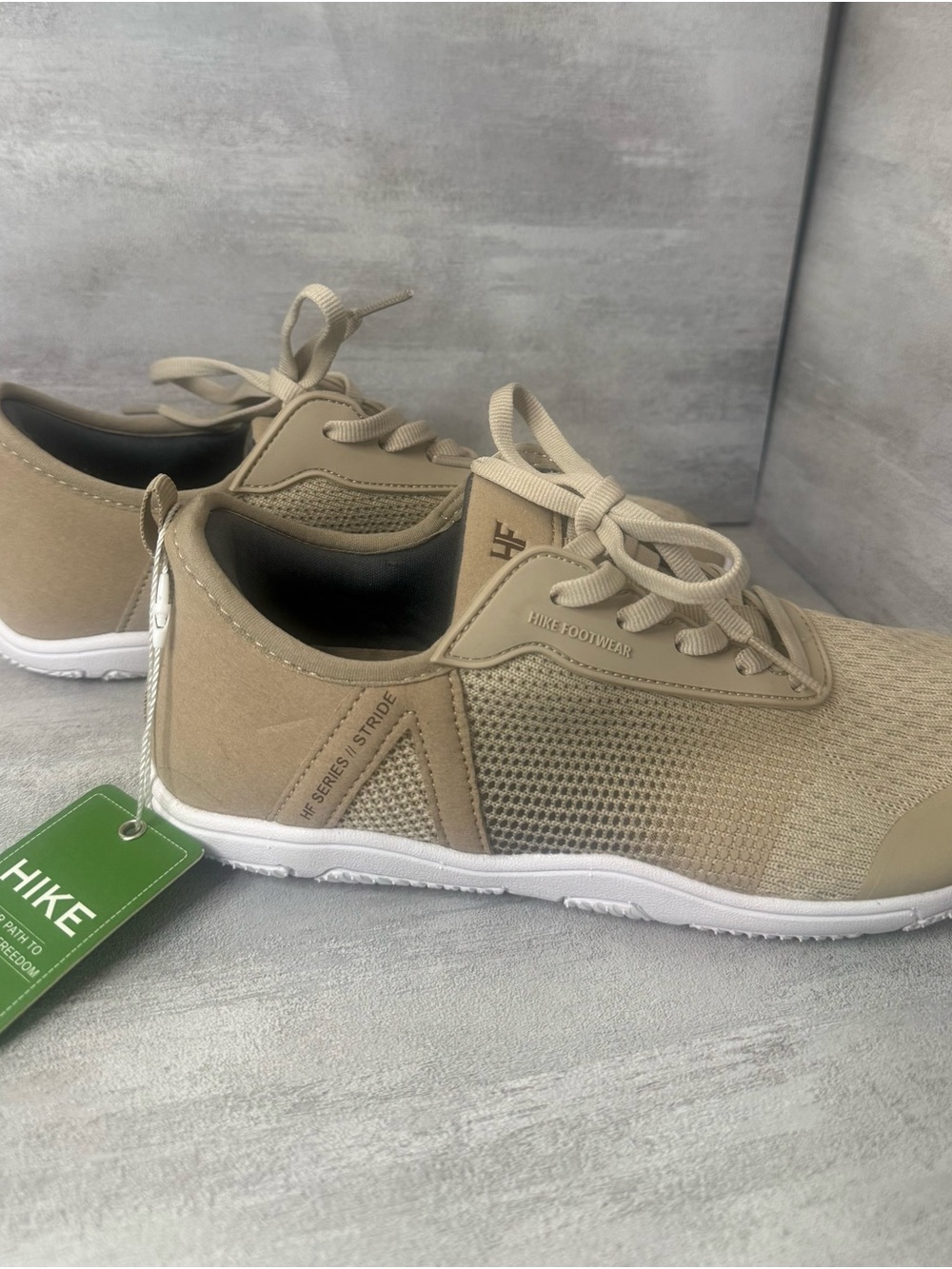 Unisex Tan Lightweight Casual Sneakers HIKE, new with tags. Men or women